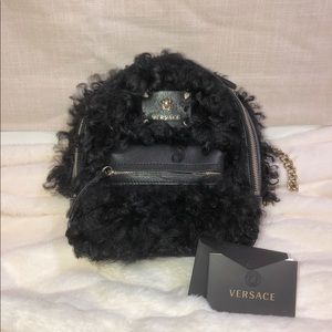 RARE VERSACE FUR BACKPACK
